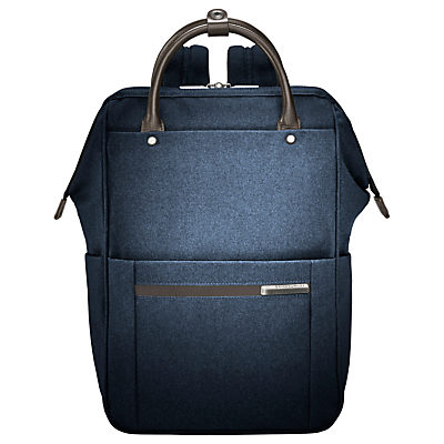 Briggs & Riley Kinzie Frame Wide-Mouth Backpack Navy